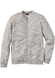 Куртка из трикотажа Regular Fit (серый меланж) Bonprix