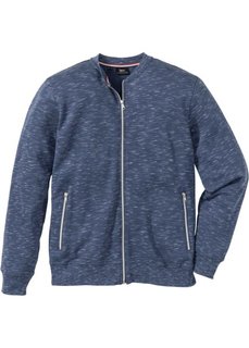 Куртка из трикотажа Regular Fit (темно-синий меланж) Bonprix