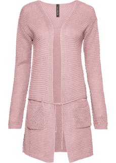 Вязаный кардиган (дымчато-розовый) Bonprix