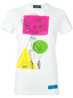 футболка с принтом Dsquared2