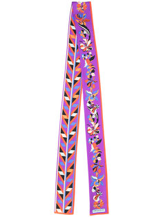 узкий шарф с цветочным рисунком Emilio Pucci