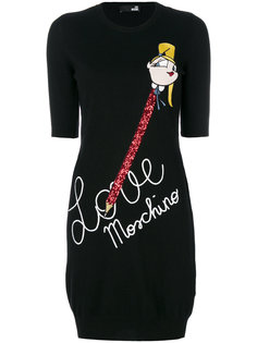 вязаное платье Love Moschino