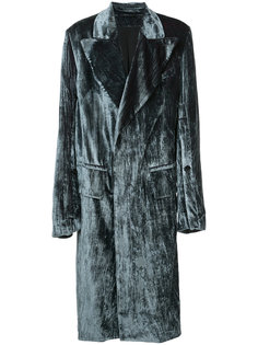 объемное бархатное пальто Ann Demeulemeester