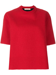 вязаный топ с короткими рукавами Marni
