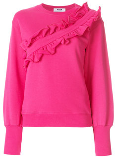 толстовка с оборками MSGM