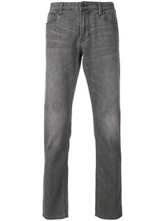 джинсы узкого кроя с эффектом "варенки" Emporio Armani