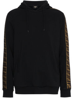 Ticker Tape Logo Hooded Sweatshirt Fendi