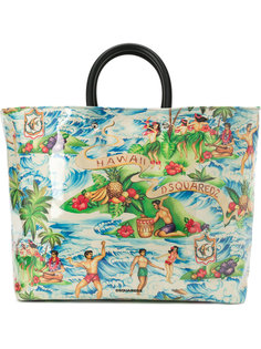 Hawaiian printed tote bag Dsquared2