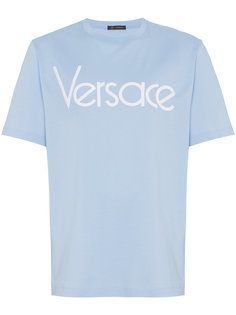 logo print t shirt Versace