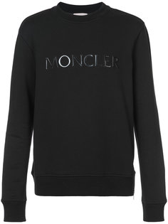 толстовка с круглым вырезом и логотипом  Moncler