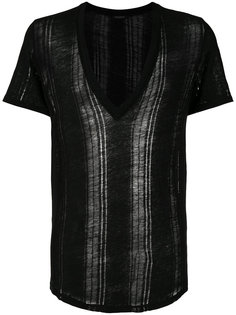 футболка с V-образной горловиной Balmain