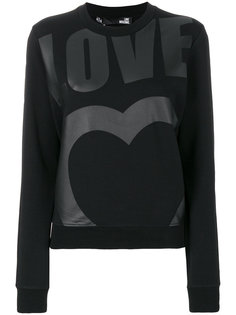 толстовка с принтом логотипа Love Moschino
