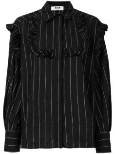 рубашка с оборками MSGM
