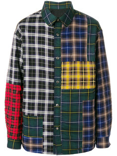 patchwork checked shirt Lanvin
