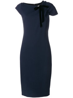 платье с оборками на плечах  Lanvin