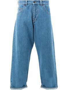 bleached cropped wide leg jeans Craig Green