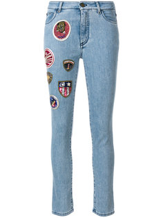 patched cropped skinny jeans Mr &amp; Mrs Italy
