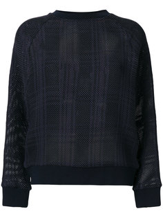 tartan mesh semi-sheer jumper Mr &amp; Mrs Italy