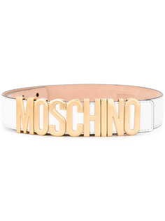 ремень с бляшкой-логотипом Moschino