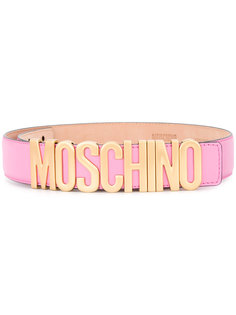 ремень с бляшкой-логотипом Moschino