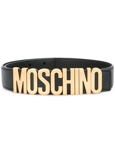 ремень с бляшкой-логотипом Moschino