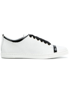 кроссовки Tennis с эффектом кожи ящерицы Lanvin
