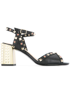 studded trim sandals Ash