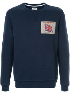 embroidered flag sweatshirt  Kent &amp; Curwen