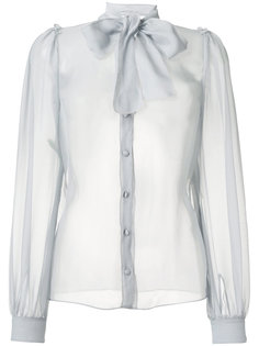 полупрозрачная блузка с бантом  Dolce &amp; Gabbana