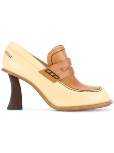 curved heel penny loafers Marni