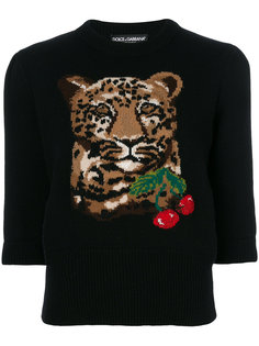 свитер с тигром  Dolce &amp; Gabbana