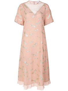 платье со стрекозами с блестками Red Valentino