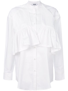 рубашка с оборками MSGM