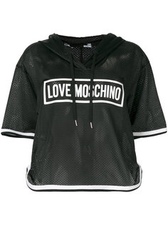 баскетбольная футболка с капюшоном Love Moschino