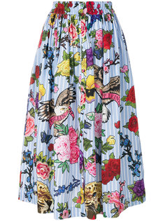 пышная юбка миди с цветочным принтом Philipp Plein