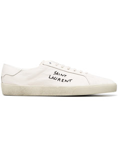 парусиновые кроссовки Court Classic SL/06 Embroidered Saint Laurent