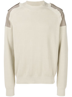contrast shoulder ribbed jumper Maison Margiela