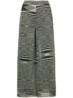укороченные расклешенные брюки с принтом Missoni