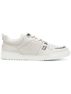 designer leather weave sneakers  Bottega Veneta
