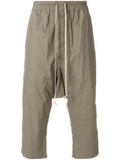 укороченные брюки с заниженным шаговым швом Rick Owens DRKSHDW