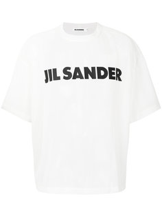 прозрачная футболка с принтом логотипа Jil Sander