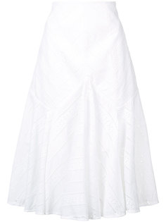 юбка А-образного силуэта с ажурной отделкой Acler