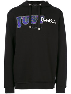 толстовка с капюшоном и логотипом Just Cavalli