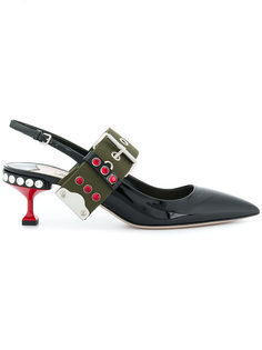туфли с заостренным носком Miu Miu