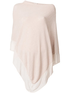 off-shoulder poncho top Pink Memories