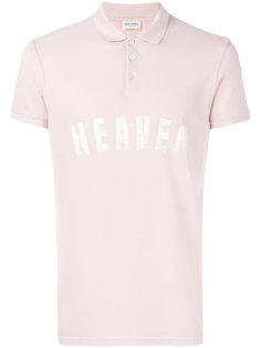 Heaven print polo shirt Saint Laurent