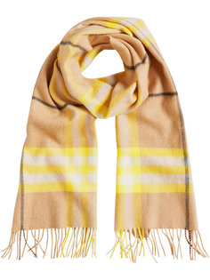 классический шарф с узором в клетку Burberry