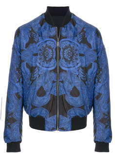 куртка-бомбер с орнаментом Versace