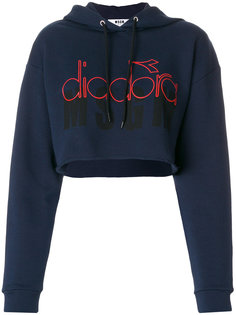 толстовка с капюшоном и логотипом MSGM X Diadora MSGM