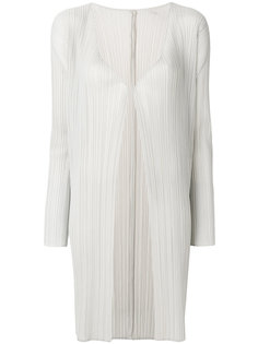 приталенное пальто-кардиган  Pleats Please By Issey Miyake